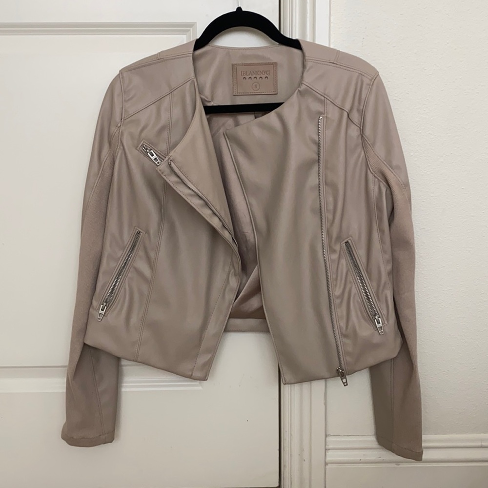 Beige Leather Jacket - image 1